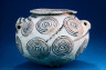 Artist not recorded / Spiral-pattern jar with lug handles / Naqada II (Gerzean), about  3500-3200 B.C.