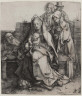 Albrecht Dürer / Holy Family with Saint John, the Magdalen, and Nicodemus / probably 1512