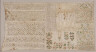 Maria de la Concepcion de  Mira / Sampler / 17th-18th century