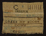 Mehetable Stoddard (Hyslop) / Sampler fragment / early 18th century