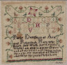 Phebe Hart / Sampler / Early 19th Century