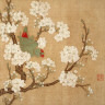 Huang Jucai / Parrot and Insect among Pear Blossoms / second half of 13th century