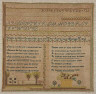 Caroline Allen / Sampler / 1823