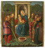 Zanobi di Jacopo di Piero Machiavelli / Virgin and Child Enthroned with Saints Sebastian, Andrew, Bernardino (?) / about 1460 - 1470