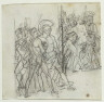 Baron François Pascal Simon Gérard / Recto: Two groups of warriors facing right, studies for the left side of Achilles Swearing / Early nineteenth century