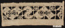 Artist not recorded / Whitework sampler fragment / 17th century