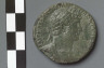 Artist not recorded / Sestertius with bust of Hadrian / A.D. 119-138