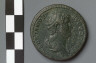 Artist not recorded / Sestertius with bust of Hadrian / A.D. 119-138