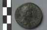 Artist not recorded / Sestertius with bust of Hadrian / A.D. 119-138