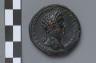 Artist not recorded / Sestertius with bust of Marcus Aurelius / about A.D. 166