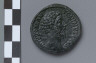 Artist not recorded / Sestertius struck under Commodus with head of Divus Marcus Aurelius / after A.D. 180