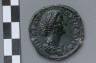 Artist not recorded / Sestertius with bust of Faustina II / A.D. 176 and later