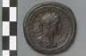 Artist not recorded / Sestertius with bust of Severus Alexander, struck on a medallic flan / A.D. 226