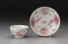 Worcester factory / Cup and Saucer / about 1765