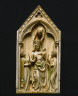 France, Paris, 14th century / Plaque: The Virgin and Child with Angels / c. 1320-1330