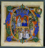 Silvestro dei Gherarducci / Historiated Initial (G) Excised from a Gradual: Christ and Virgin Enthroned / c. 1370-1377