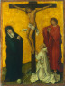 Netherlandish, 15th century / The Crucifixion with a Monk / c. 1470