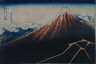 Katsushika Hokusai / Thirty-six Views of Fuji: Rain below the Mountain / early 1830s
