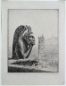 John Taylor Arms / Gargoyle Series:  The Thinker of Notre Dame, Paris / 1923