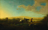 Aelbert Cuyp / Travelers in Hilly Countryside / c. 1650