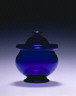 America, South Jersey Type, 19th century / Sapphire Blue Sugar Bowl / c. 1840