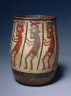 Peru, South Coast, Nasca, 4th-7th Century / Vase with Procession of Warriors / c. 350-600