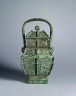 China, said to be from Anyang, Henan Province, Shang Dynasty, Late Anyang Period / Square Wine Bucket (Fangyou) / c. 1100-1050 BC