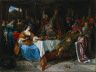 Jan Steen / Esther, with Ahasuerus Denouncing Haman / c. 1667-1669