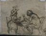 Benjamin West / Woman and Man Playing Cards / c. 1792