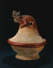 Northern Costa Rica, Guanacaste-Nicoya Region / Lidded Bowl with Modeled Iguana / c. 300-1100