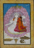 India, Pahari Hills, Kangra school / Vishnu and Lakshmi Seated on a Lotus Blossum / Early 19th Century