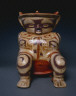 Central Panama, Conte Style / Hunchback Seated on a Stool / c. 600-800