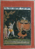 India, Pahari, Bilaspur, 18th Century / Rama and Laksmana Fighting Ravana / c. 1750