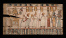 Artist not recorded / Coffin panel: Barque procession and iIntroduction to the funerary deities / 30 B.C.-A.D. 395