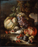 Giovanni Battista Ruoppolo / Still Life with Fruit and Dead Birds in a Landscape / not dated