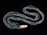 Artist not recorded / Necklace with blue-glazed quartz crystal pendant / 1700-1550 B.C.