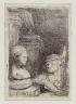 Rembrandt Harmensz. van Rijn / Man Drawing from a Cast / about 1641