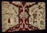 Artist not recorded / Textile fragment with falconer and servant / mid-16th century