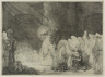 Rembrandt Harmensz. van Rijn / The Presentation in the Temple: Oblong Print / about 1639