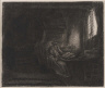 Rembrandt Harmensz. van Rijn / Saint Jerome in a Dark Chamber / 1642