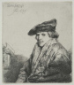 Rembrandt Harmensz. van Rijn / Young Man in a Velvet Cap / 1637