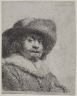 Rembrandt Harmensz. van Rijn / Man in a Broad Brimmed Hat / 1638