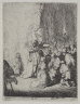 Rembrandt Harmensz. van Rijn / The Presentation in the Temple with the Angel: Small Plate / 1630