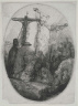 Rembrandt Harmensz. van Rijn / Christ Crucified Between the Two Thieves: An Oval Plate / about 1641