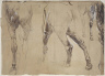 Jean Louis Ernest Meissonier / Study of Horses' Legs / mid 19th century