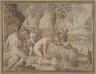 Christoph Gertner / Study for a Tapestry: Diana and Actaeon / 1614