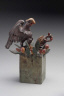 Wilhelm Schimmel / Small Eagle Mounted on Block Overlooking Squirrel / 1860-90