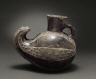 Chimu / Vessel in Form of a Squash with Spout and Handle / 12th/13th century