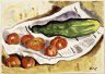 Karl Schmidt-Rottluff / Tomatoes and Cucumber / 1930/1933