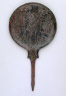 Italy, Etruscan / Mirror Engraved with Flute-Player / Late 5th-Early 4th Century B.C